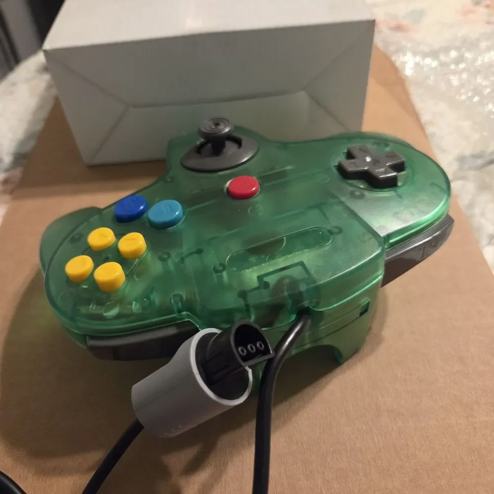 Nintendo 64 Retro Controller Wired Game Controller Joystick Green New